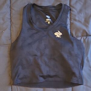 Rabbit Black Crop Top